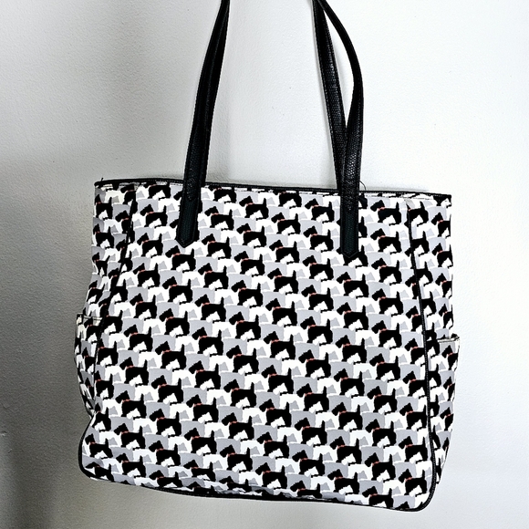 Vera Bradley scotty dog print schnauzer large tote bag - Picture 9 of 12